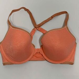 Victoria’s Secret Women’s Racerback Semi Demi Bra T-Back Strap Orange Size 34D